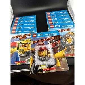 LEGO CITY Phonics Boxed Set of 11 Children's Early Reader Books & Workbooks